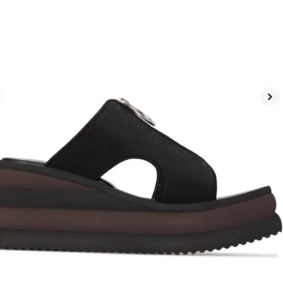 Stella McCartney Brown & Black Scuba Slides - Picture 16 of 16